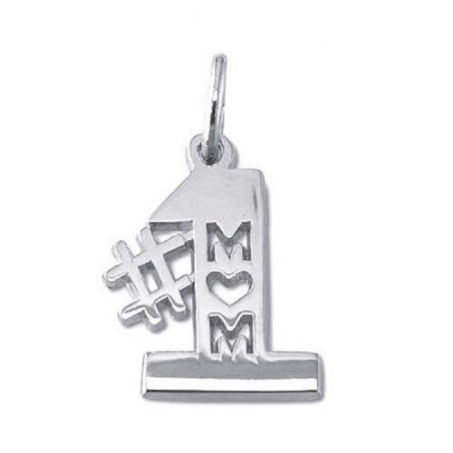 20pcs Antique Tibetan Silver Tone, No.1 MOM Mother's day Charms Pendants Findings