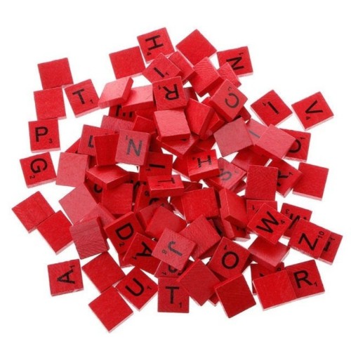 On Sales-500 Scrabble Tiles Wooden Complete Set Scrapbooking, Crafting Jewelry Wedding Favors Alphabet Pendants, Earrings, Magnets, Charms