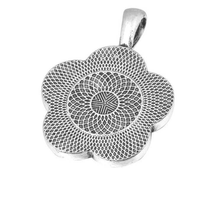 discounts for a limit time- 20pcs Plum blossom Pendant Trays - Silver Color -58.9x12.5 mm- Pendant Blanks Cameo Bezel Settings Photo Jewelry