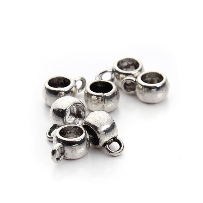 30pcs Ring beads, European Beads, Bead Charms, fits most European charm bracelets bead charm bracelet