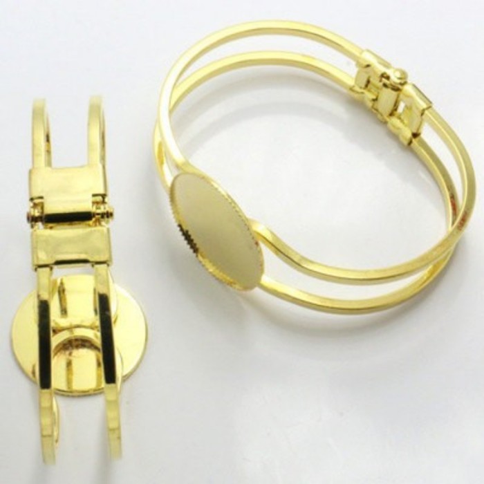 10pcs 25mm Gold round tooth plate setting Blank Bracelet Cuff, bracelet blanks, Bezel Bracelet Blank, Bracelet Tray, Bezel Cuff