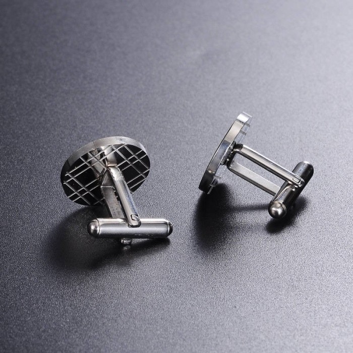 Stainless steel round plane 18mm French cufflinks blank, cufflink base, Cufflinks Bezel Setting,custom cufflinks