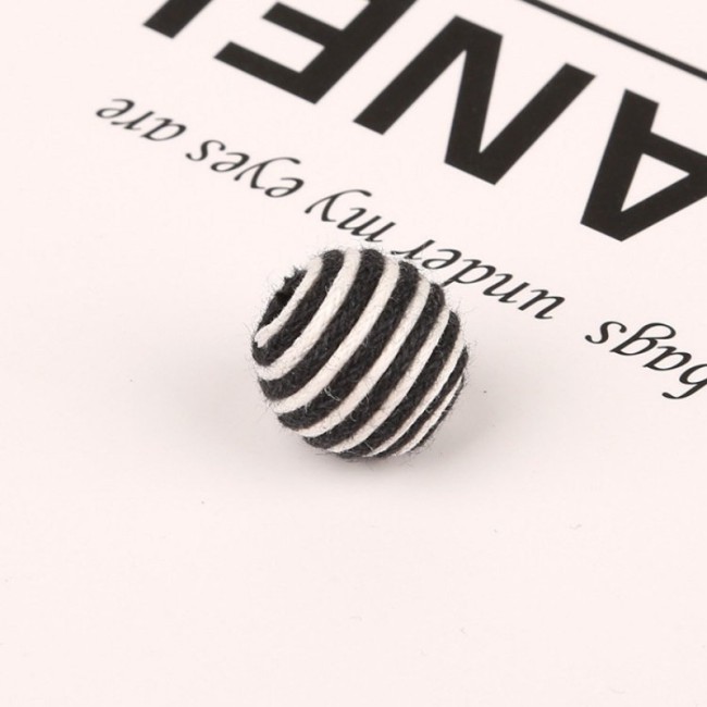 diy jewelry earring pendants accessory 50pcs/lot 16mm Linen hemp rope weaving fashion plastic handmade beads charms