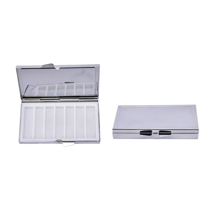 10pcs 6Days Blank Compartment Pill Box, Rectanlge pill BOX,Container-blank pill case-pill box frame-pill container