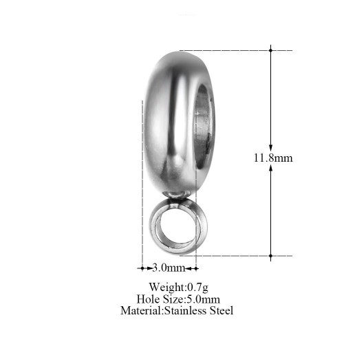 Titanium steel Ring beads, European Beads, Bead Charms, fits most European charm bracelets bead charm bracelet,DIY bracelet accessories