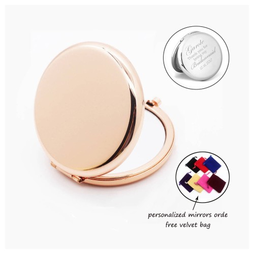 Personalized compact mirrors,engraving pocket mirror,Folded-Side Cosmetic Make Up Mirror,Wedding supplies, Wholesale Lot Of 10pcs