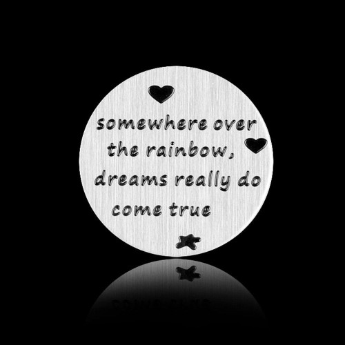 Stainless steel Floating Locket Plate, memory plate plate,4 designs, Floating charms, Dia 22mm Fit for 30mm floating locket