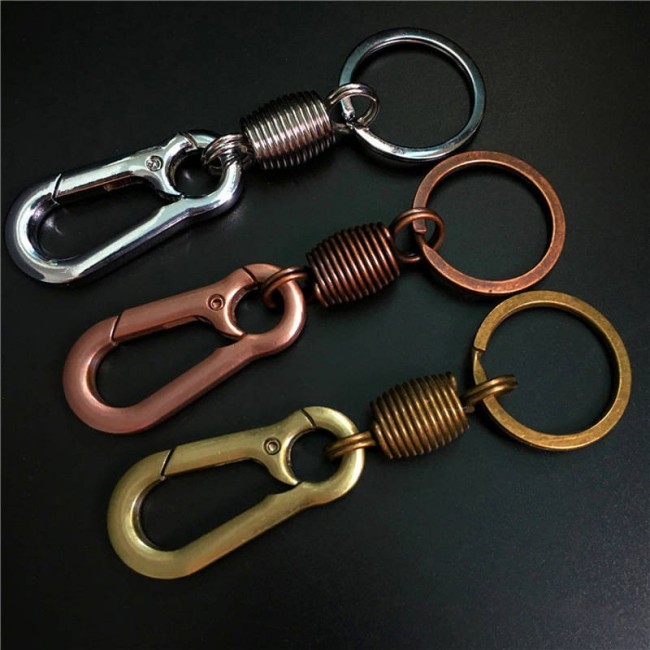 5 pcs/lot Key Ring Key Chain Rhodium Plated 60mm long Round Split keychain ,Heavy duty Key Chain ,wholesale