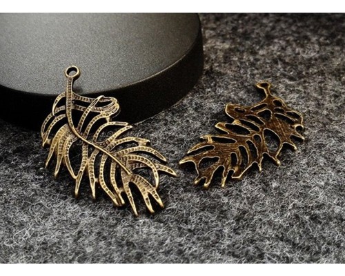 10pcs Antique Tibetan Silver Tone Angel Wing Charms Pendants Findings Feather Charm Pendants Findings (#30100157)