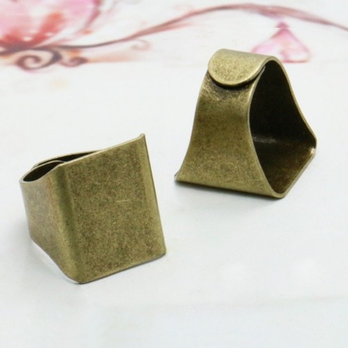 20pcs Antique Bronze Adjustable ring blank, Square Ring blanks, Brass Ring Settings, Large Ring Blank, 20 x 18mm