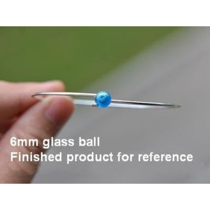 10pcs 6mm 8mm Tiny Glass Bubble Ball, Glass ball necklace pendant, Jewelry Pendant