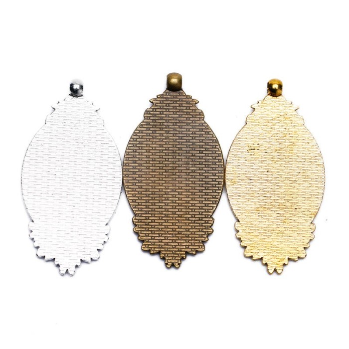 10pcs 40 x 30mm Antique Bronze Cabochon Pendant Base, Oval pendant setting, Oval Pendant Trays, Bezel Cabochon Settings