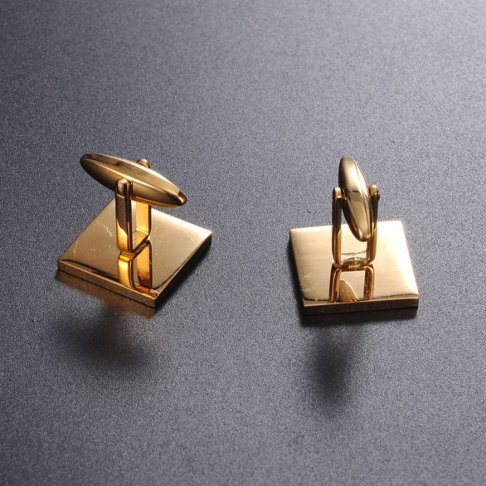 Stainless steel Square plane 16mm French cufflinks blank, cufflink base, Cufflinks Bezel Setting,custom cufflinks