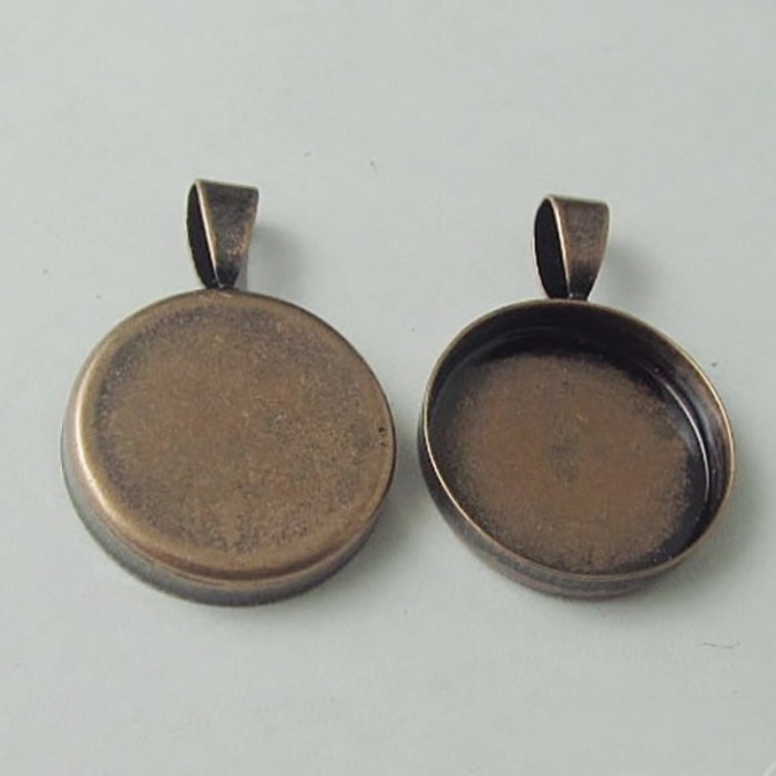 20pcs 8mm 10mm 18mm 20mm 25mm 35mm Settings Base, Bezel Blank Base Setting, Round Cabochon Pendant Base