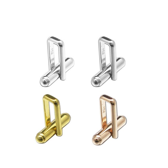 50pcs Cufflink Base, Blanks,Sterling silver, High Quality, Anti-Tarnish, Anti-Rust, Strong and Long Lasting
