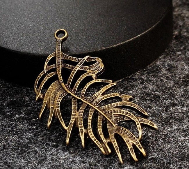 10pcs Antique Tibetan Silver Tone Angel Wing Charms Pendants Findings Feather Charm Pendants Findings (#30100157)