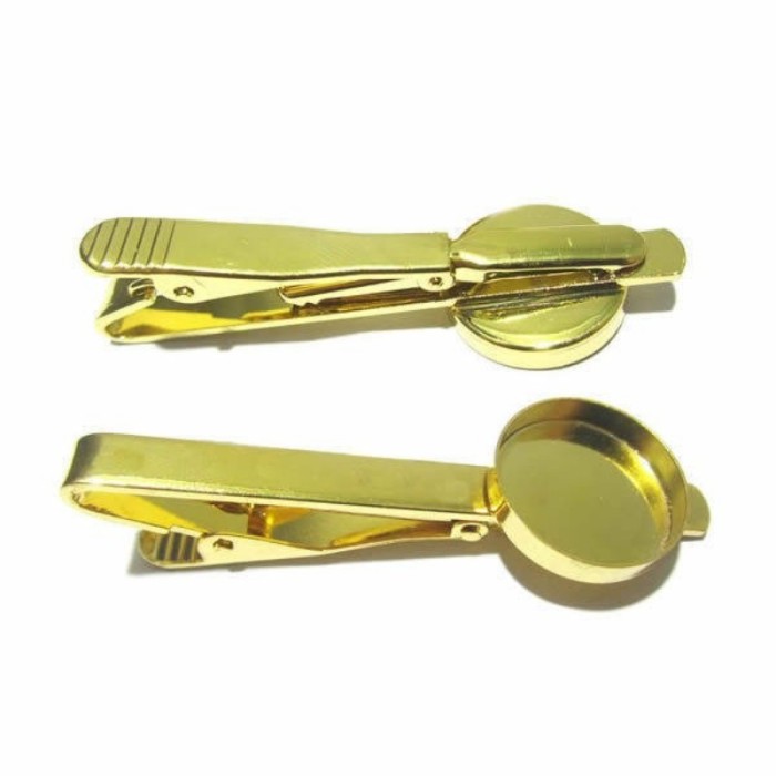 10pcs 16mm Round blank Tie Clip, Tie Clip Supply, Tie Clip Blank Settings,TieTack Blanks 3010400