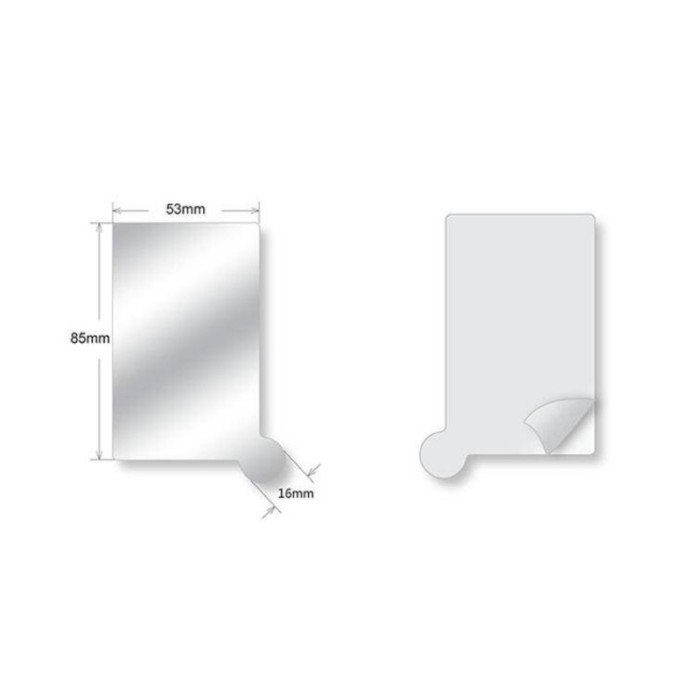 High Grade Portable Shatter Proof Card Style Pocket Cosmetic Mirror PU Leather Cover Stainless Steel Unbreakable Makeup Mirror