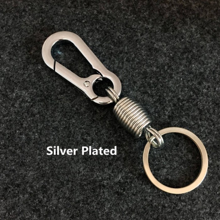 5 pcs/lot Key Ring Key Chain Rhodium Plated 60mm long Round Split keychain ,Heavy duty Key Chain ,wholesale