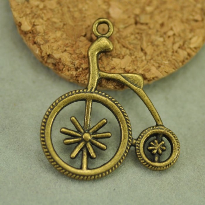 10pcs Antique Bronze Bicycle Charms (#3010302)