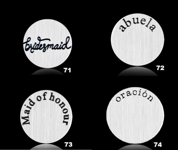 Stainless steel Floating Locket Plate, memory plate plate,4 designs, Floating charms, Dia 22mm Fit for 30mm floating locket