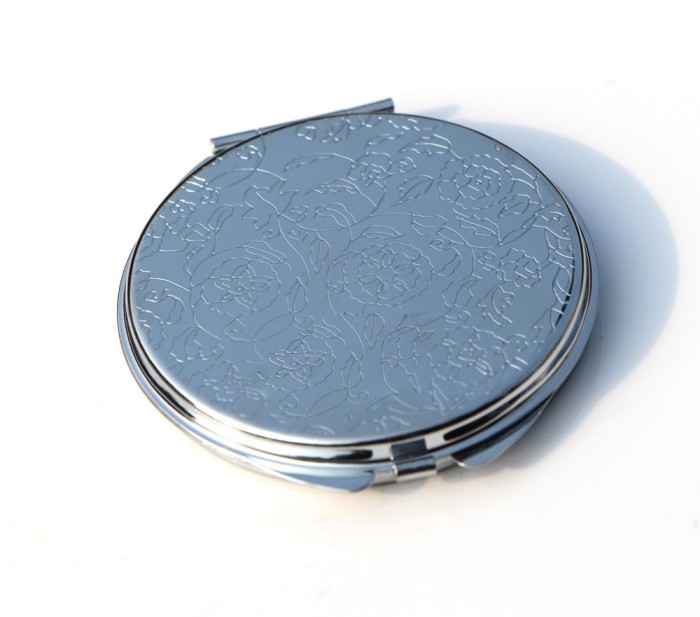 ON SALE- 10 Kits DIY Blank Compact mirror- 72mm Round Compact Mirror Blank +2.55 inch(65mm) epoxy sticker