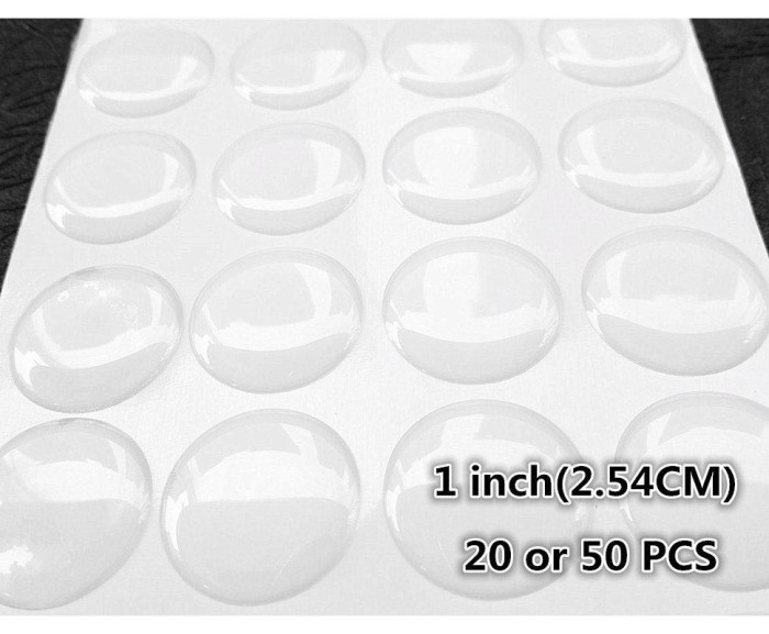20 or 50pcs 1 inch (2.54cm) High Quality Clear Round Epoxy Stickers for Bottle Caps and Pendants, Wholesale Bottle Cap stickers E001e
