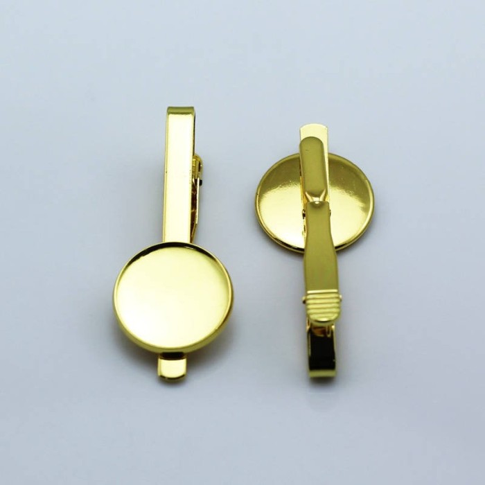 10pcs 16mm Round blank Tie Clip, Tie Clip Supply, Tie Clip Blank Settings,TieTack Blanks,red copper