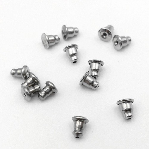 Surgical Stainless Steel Mechanical Earring Backs-316L Stainless Steel Earring Backs