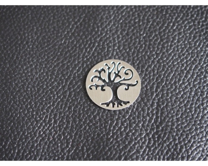 Stainless steel Floating Locket Window Plate, Hollow Family Tree, Floating charms, Dia 22mm Fit for 30mm floating locket