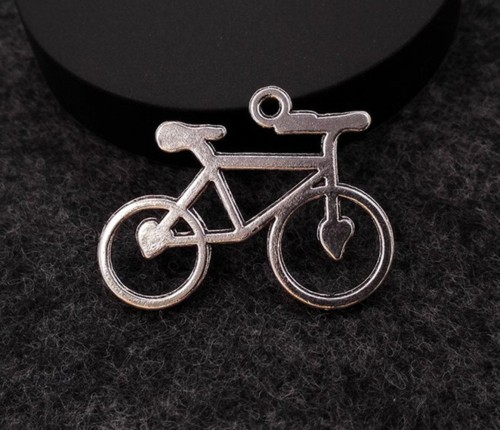 10pcs Antique Tibetan Silver Tone Bicycle Charms (#3010126)