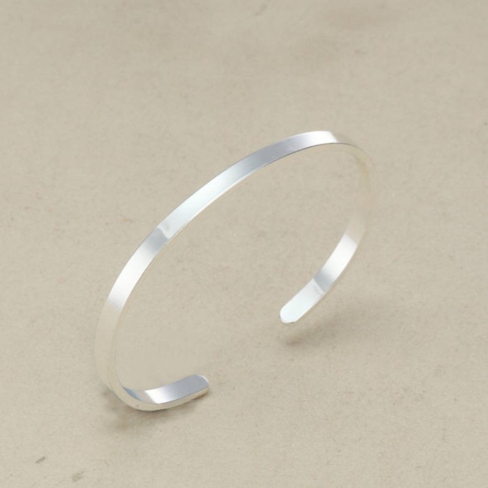 304 Stainless Steel Blank Cuff Bangle Bracelet,Bracelet Blanks,High Quality,4mm wide 1.8mm thick