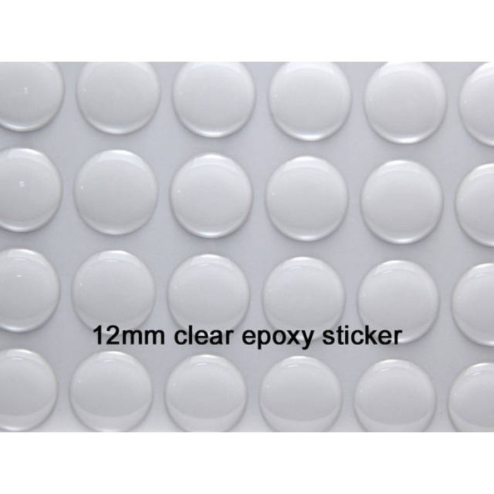 12mm High Quality 3D Clear Round Epoxy Stickers for Bottle Caps and Pendants, Wholesale Bottle Cap stickers