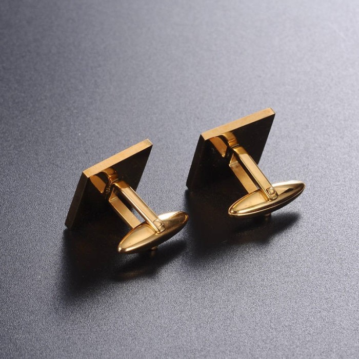 Stainless steel Square plane 16mm French cufflinks blank, cufflink base, Cufflinks Bezel Setting,custom cufflinks