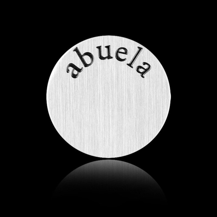 Stainless steel Floating Locket Plate, memory plate plate,4 designs, Floating charms, Dia 22mm Fit for 30mm floating locket