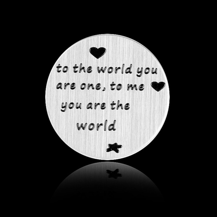 Stainless steel Floating Locket Plate, memory plate plate,4 designs, Floating charms, Dia 22mm Fit for 30mm floating locket 5010049