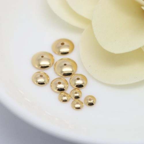 4mm 6mm 8mm 10mm 24K Gold plating Brass Bead Cap Brass Caps Spacer Charms Jewelry Findings (#10001126)