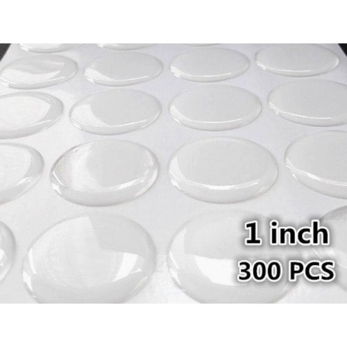 10% OFF)300pcs 1 inch (2.54cm) High Quality Clear Round Epoxy Stickers 1inch Clear Round Epoxy Stickers, domed epoxy stickers