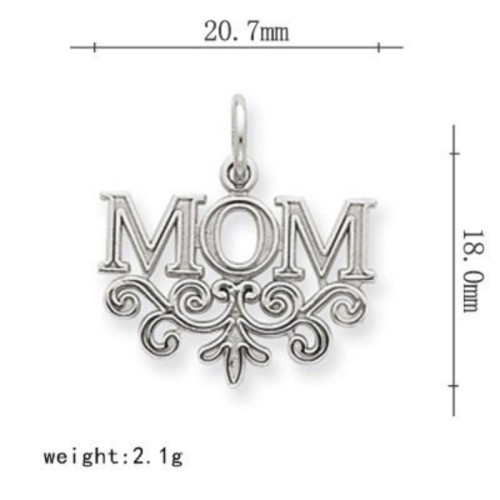 20pcs Antique Tibetan Silver Tone, Mom Mother's day Charms Pendants Findings
