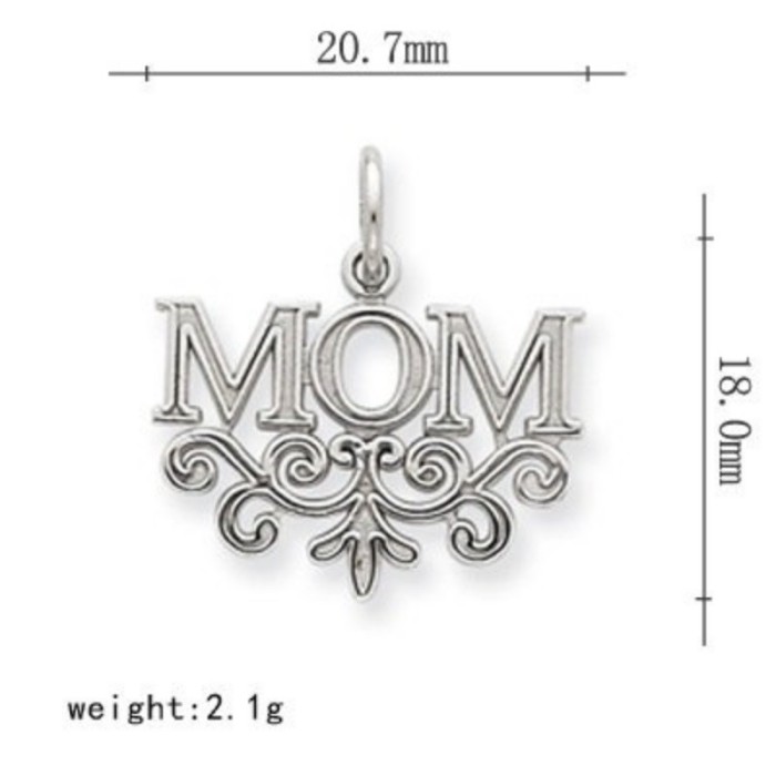 20pcs Antique Tibetan Silver Tone, Mom Mother's day Charms Pendants Findings