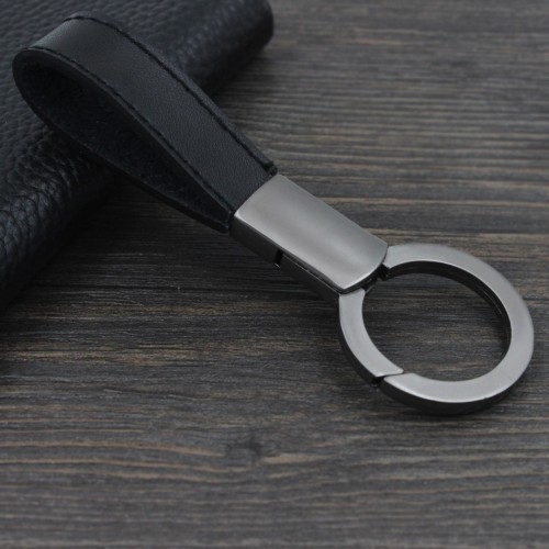 2pcs PU leather Keychains, blank keychain for your customize business