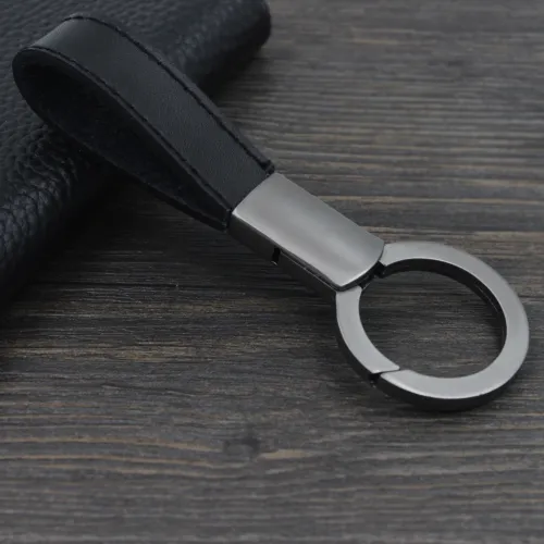 2pcs PU leather Keychains, blank keychain for your customize business