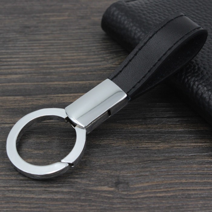 2pcs PU leather Keychains, blank keychain for your customize business