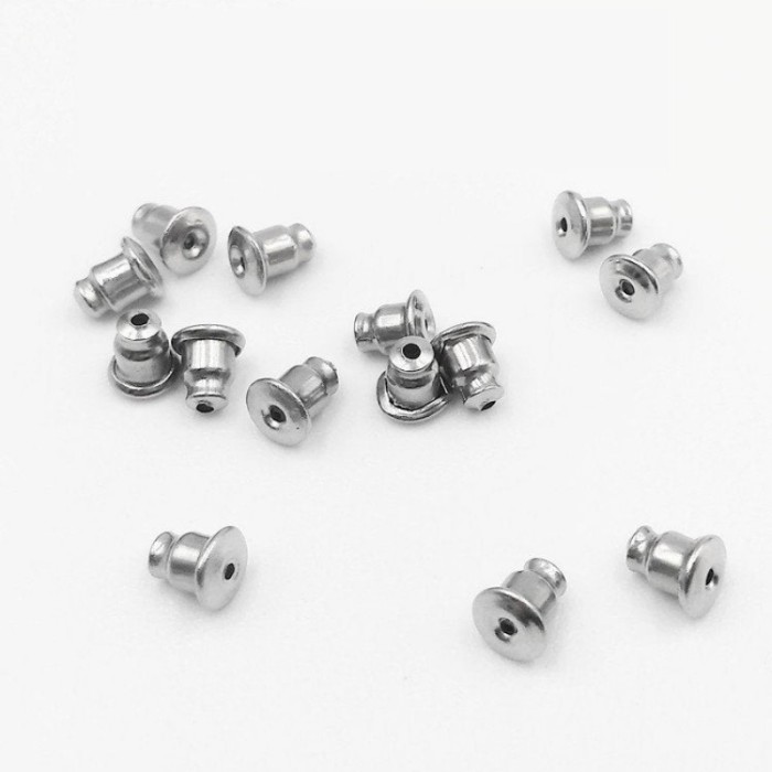 Surgical Stainless Steel Mechanical Earring Backs-316L Stainless Steel Earring Backs