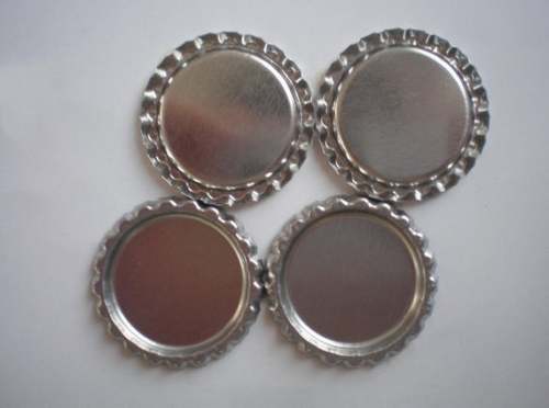 Bottle Cap Kit - 1000pcs Flattened Flat Silver Linerless Bottle Caps and 1000pcs 1 inch High Quality Clear Round Epoxy Stickers E007