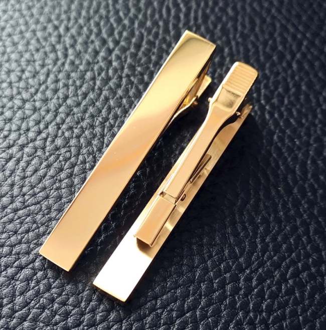 Titanium steel Thicken Tie clip 24K vacuum plating clips blank- High Quality Mirror polishing Tie clips base,DIY Jewelry,custom Tie clips