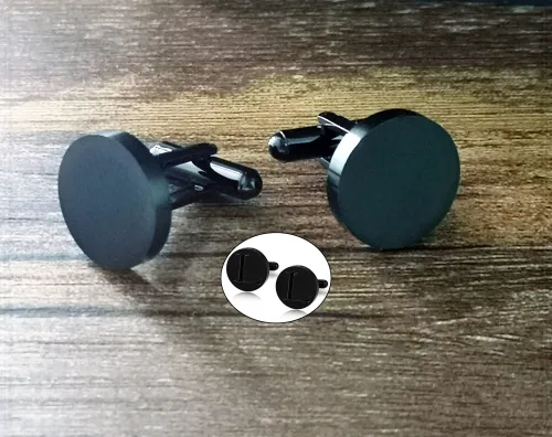 Titanium steel Thicken Vacuum plating cufflinks blank- High Quality cufflink base,DIY Jewelry,custom cufflinks