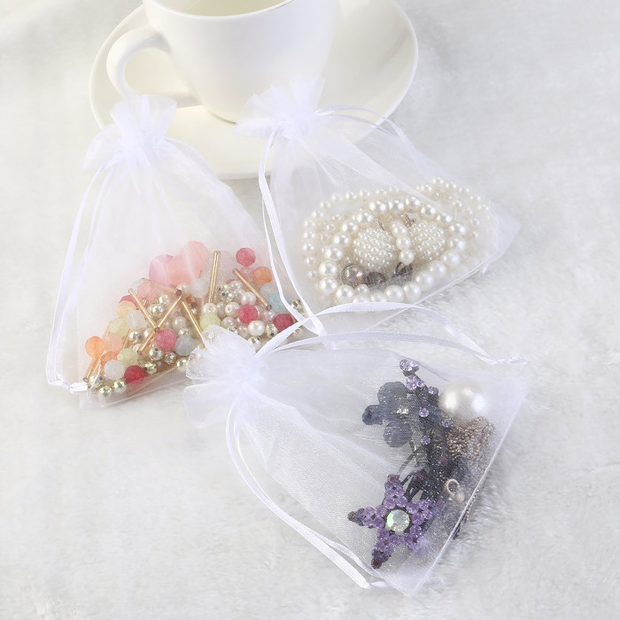 100 Pieces Assorted Color Organza Drawstring Pouches Candy Jewelry Party Wedding Favor Present Bags,Organza Gift Bags with Drawstring
