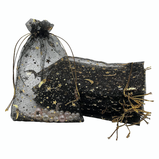 Moon and star organza bags hot sale