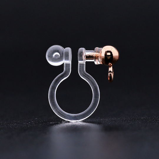 Wholesale Invisible and painless Earring Converters,18K Plating,Pierced to Not Pierced,Change Earring Post to Non-Pierced Clip-Ons